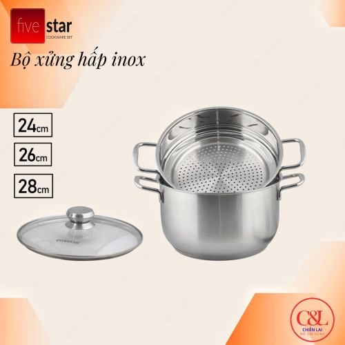 Bộ xửng hấp Fivestar 24cm