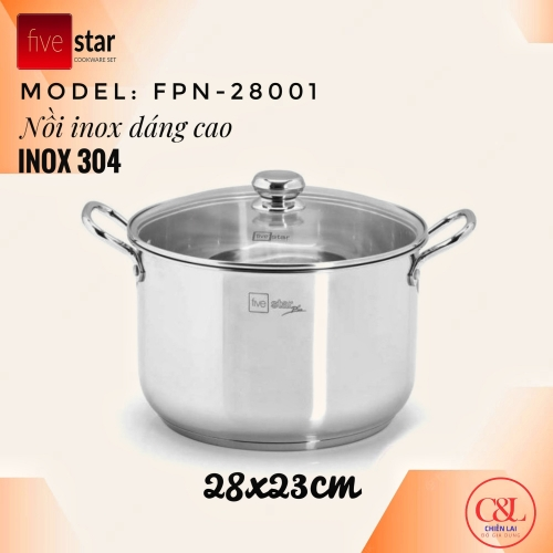 Nồi luộc gà Fivestar 28cm cao (12L)