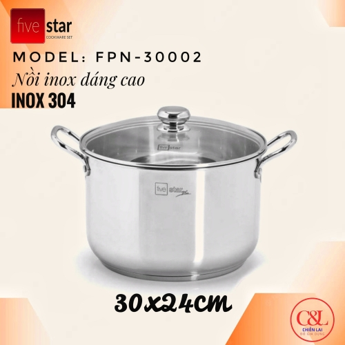 Nồi luộc gà Fivestar 30cm cao (15L)