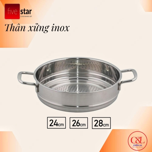 Thân xửng inox Fivestar 28cm
