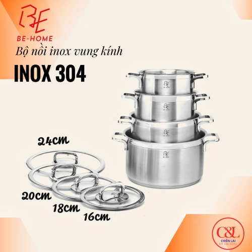 BỘ BEHOME 4 CHIẾC VUNG KÍNH