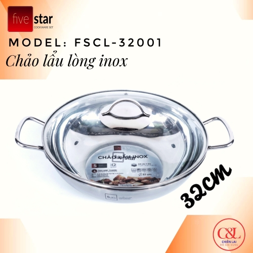 Nồi lẩu inox Fivestar 32cm