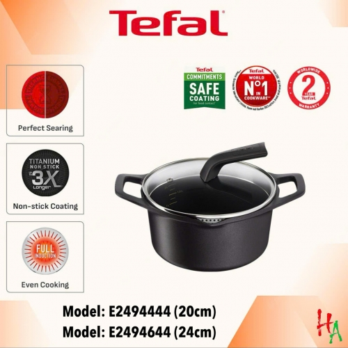 Nồi đúc cao cấp Tefal Robusto có miệng rót  E2494444 (20cm)